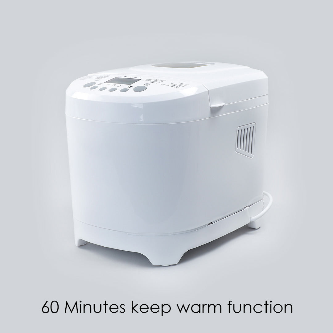 Regalia Plus Atta Kneader & Bread Maker, Fully Automatic, 18 Pre-programmed Functions, Adjustable Crust Control, 2 Years Warranty, 600W - White