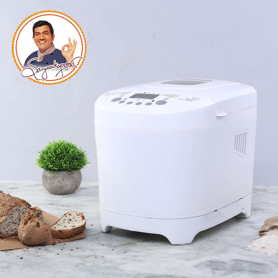 Regalia Plus Atta Kneader & Bread Maker, Fully Automatic, 18 Pre-programmed Functions, Adjustable Crust Control, 2 Years Warranty, 600W - White