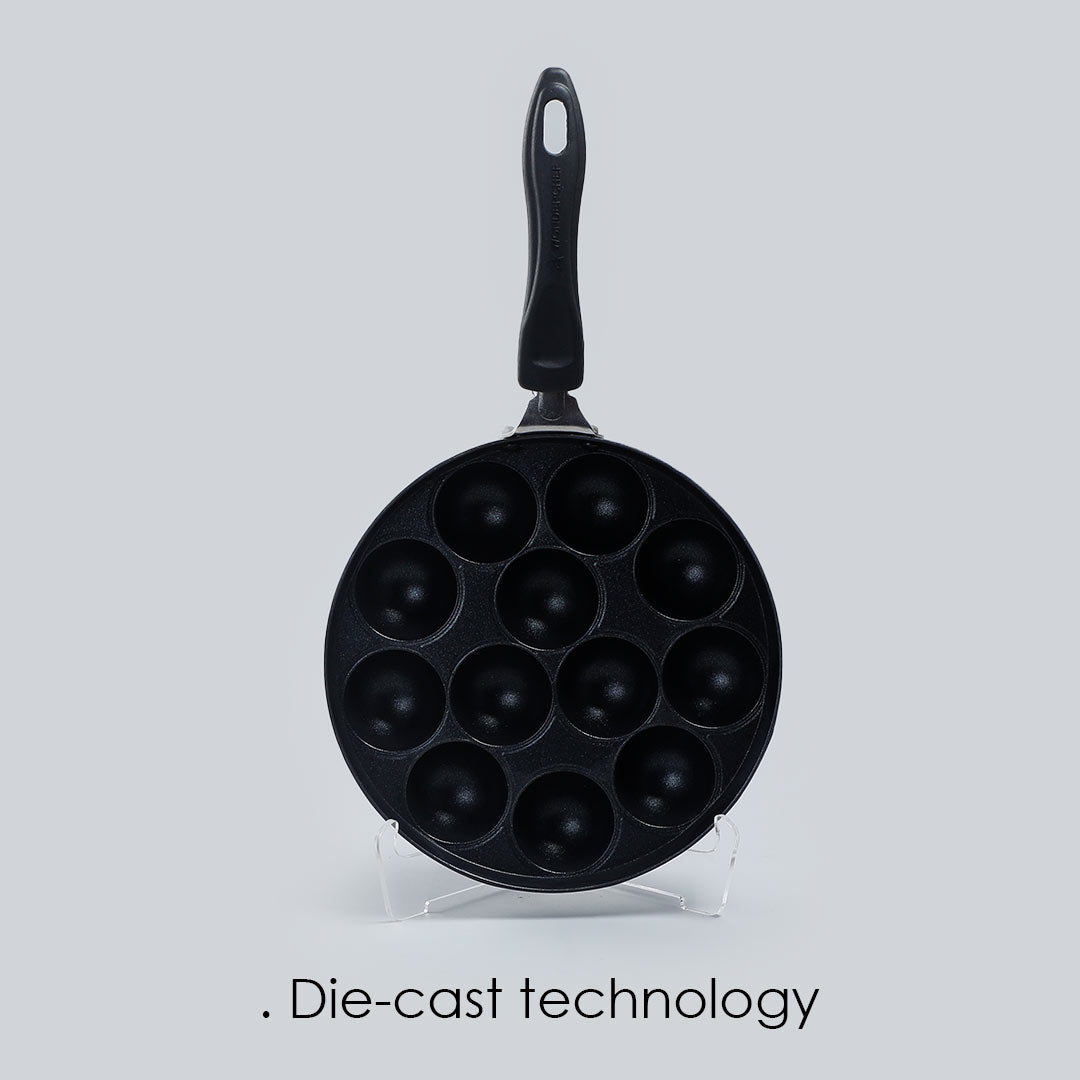 Aluminium Non-stick Appa Kara 20cm, 600ml, Black