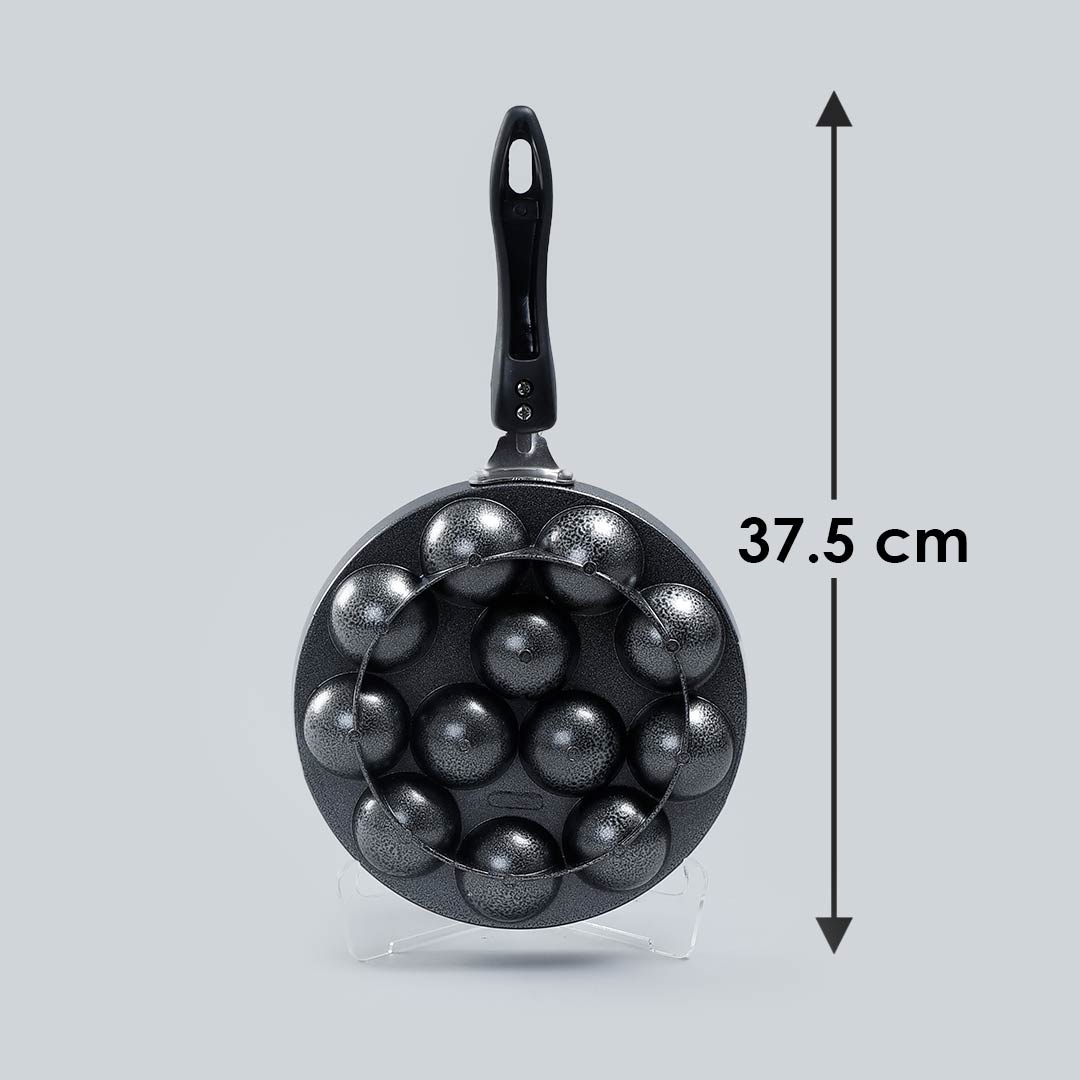 Aluminium Non-stick Appa Kara 20cm, 600ml, Black