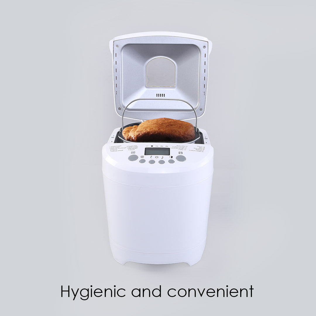 Regalia Plus Atta Kneader & Bread Maker, Fully Automatic, 18 Pre-programmed Functions, Adjustable Crust Control, 2 Years Warranty, 600W - White