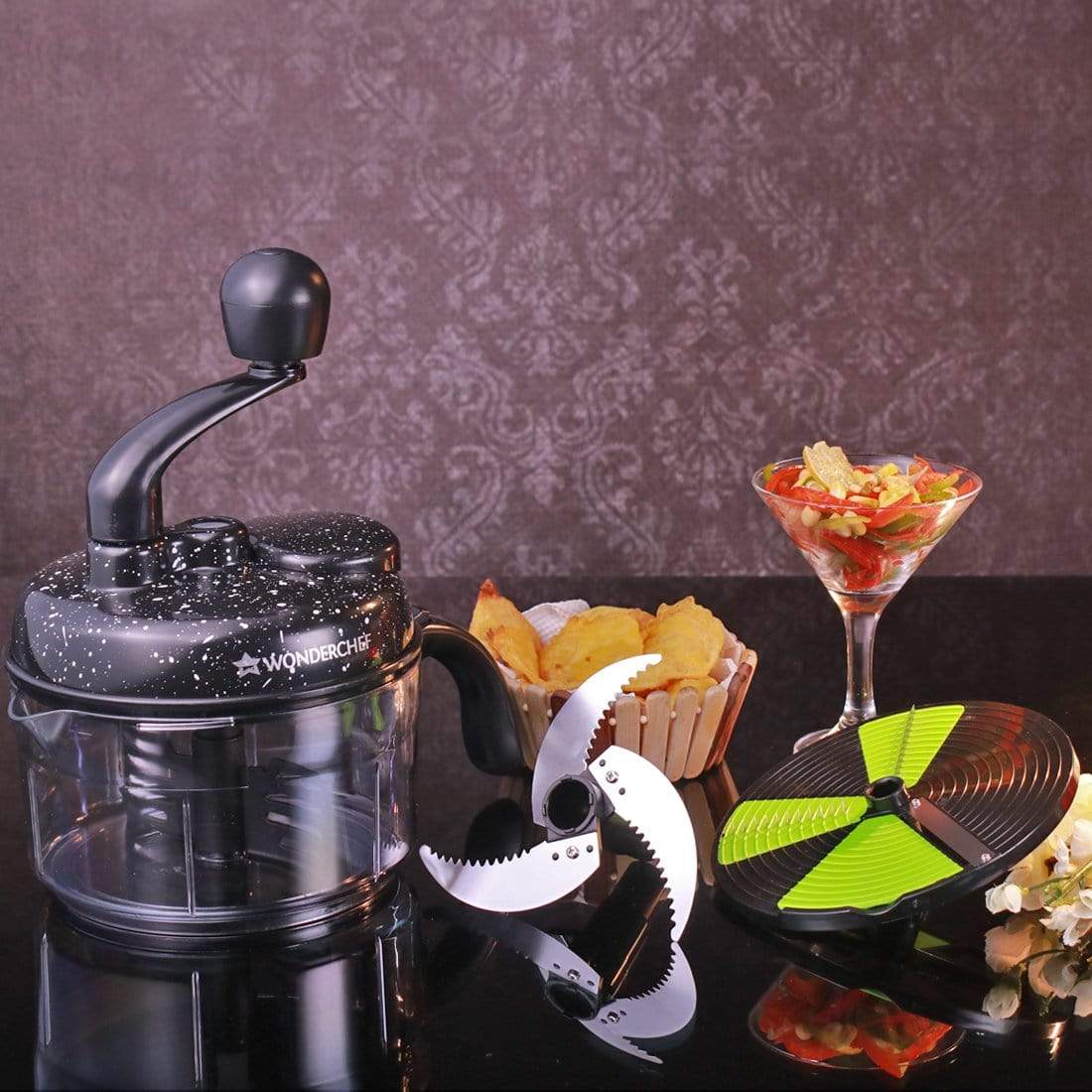 Wonderchef Combo Wonderchef Turbo Dual Speed Food Processor + 6-In-1 Scissor With Smart-Support