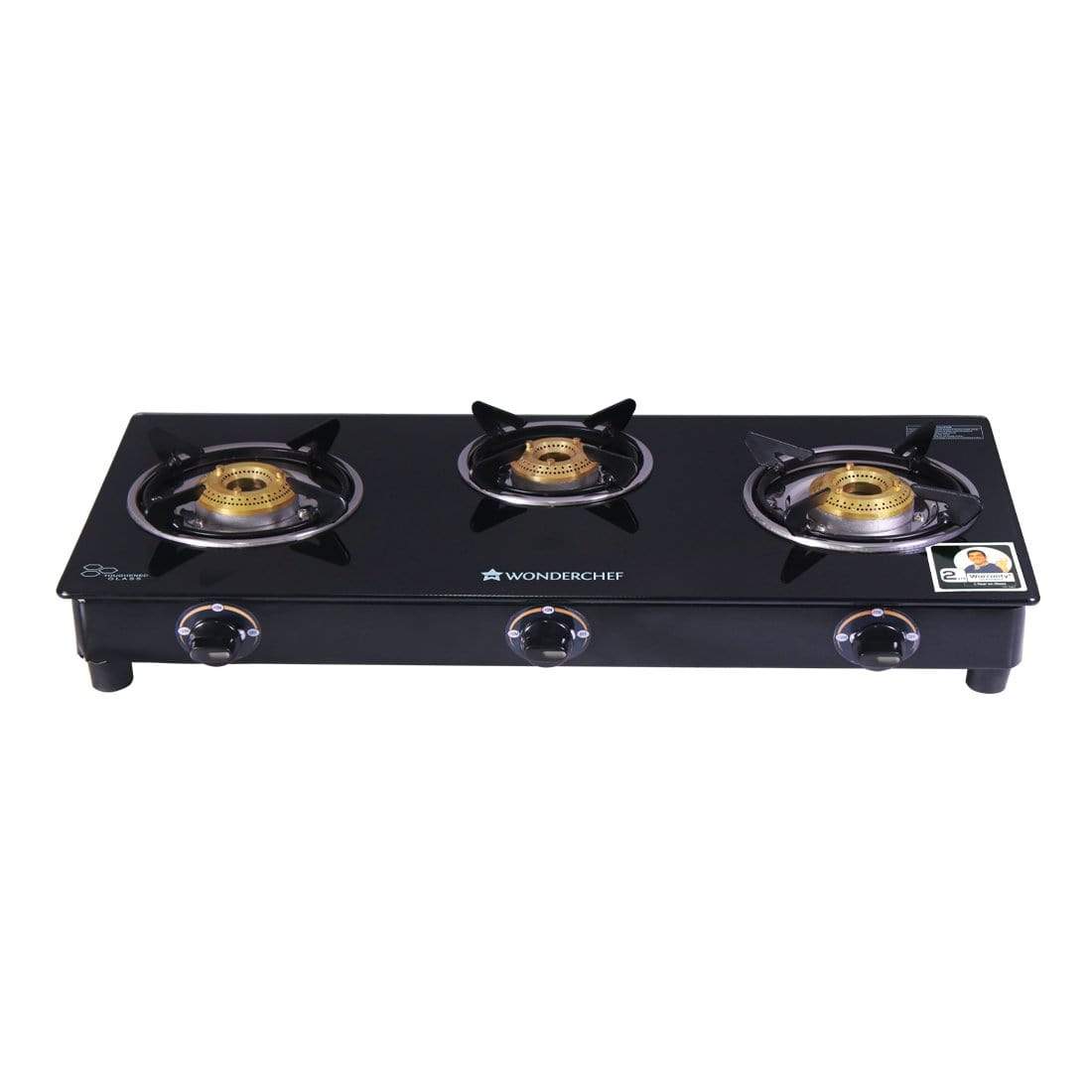 Wonderchef Cookware Wonderchef Power 3 Burner Glass Cooktop