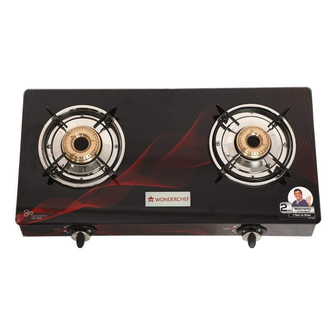Wonderchef Cookware Wonderchef Zing 2 Burner Glass Cooktop
