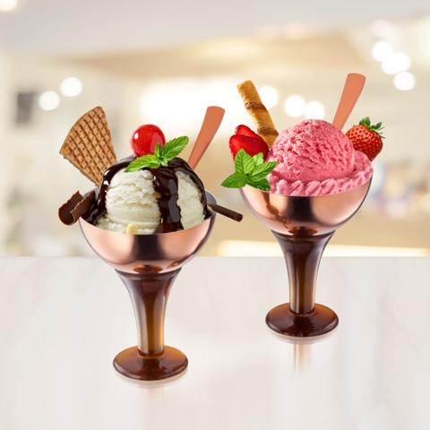 Sanjeev Kapoor Premium Stainless Steel Ice Cream Bowl Set - set of 4 pcs