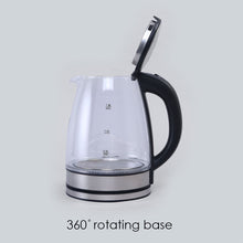 Load image into Gallery viewer, Azure Electric Glass Kettle, 1.8L, Borosilicate Glass Body, Stainless Steel Heating Plate, 1500W, 1 Year Warranty