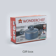 गैलरी व्यूवर में इमेज लोड करें, Granite Non-stick Casserole, Induction bottom, Soft-touch handles, Virgin grade aluminium, PFOA/Heavy metals free, 3.5mm, 2 years warranty, Grey - Wonderchef