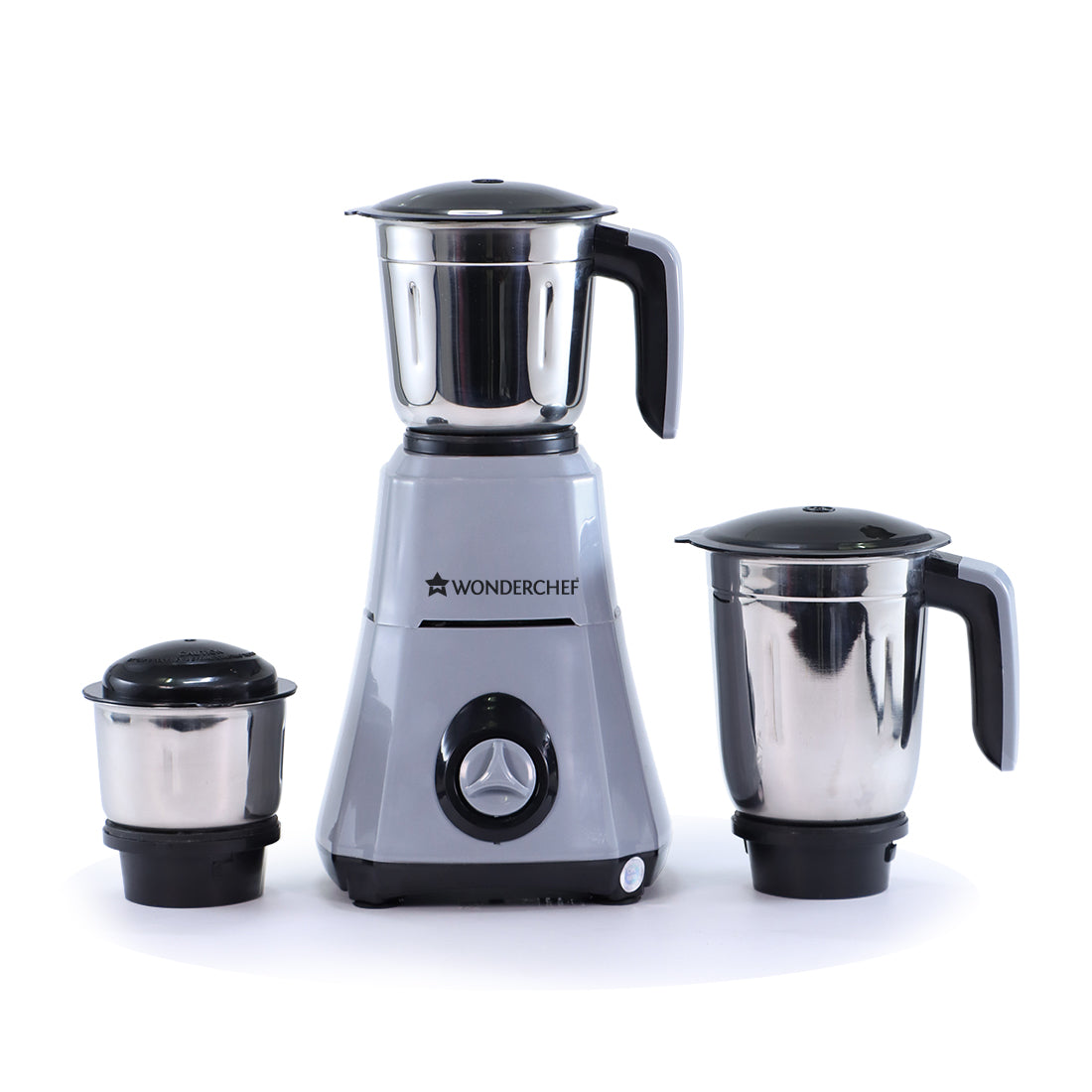 Ruby Mixer Grinder With 3 Jars and Anti-Rust Stainless Steel Blades, 550W, 5 Years Warranty