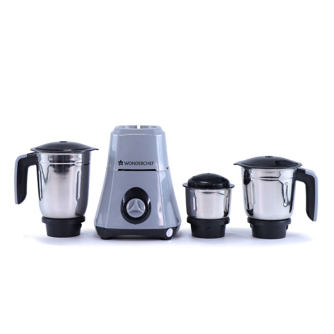 Ruby Mixer Grinder With 3 Jars and Anti-Rust Stainless Steel Blades, 550W, 5 Years Warranty