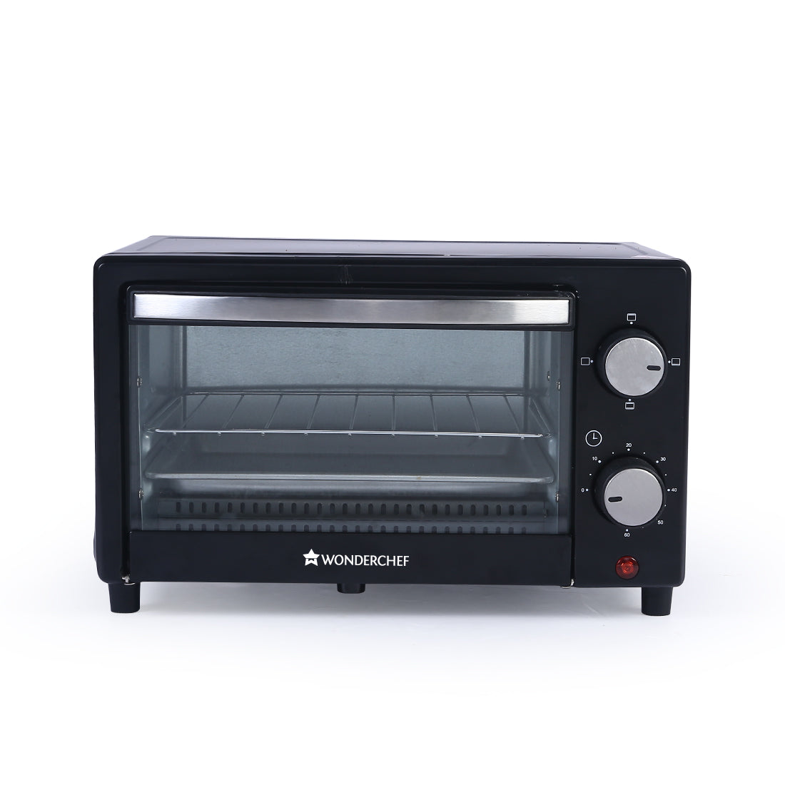 Oven Toaster Griller (OTG) - 9 Litres, Black - With Auto Power-Off with Bell, Heat-Resistant Tempered Glass, 2 Years Warranty