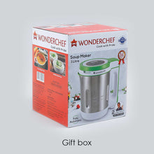 Load image into Gallery viewer, Soup Maker 1L, 800W, Green and Silver, Easy to use,