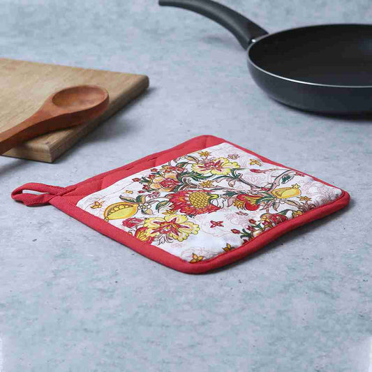 Como Pot holder with pocket - Red