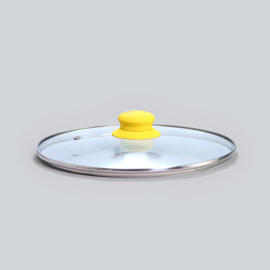 Yellow Lid 24cm with elegant soft-touch knob