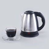 Crescent Electric Kettle, Stainless Steel Interior, Ergonomic Handle, Safety Locking Lid- 1.2L, 1350W, 2 Years Warranty