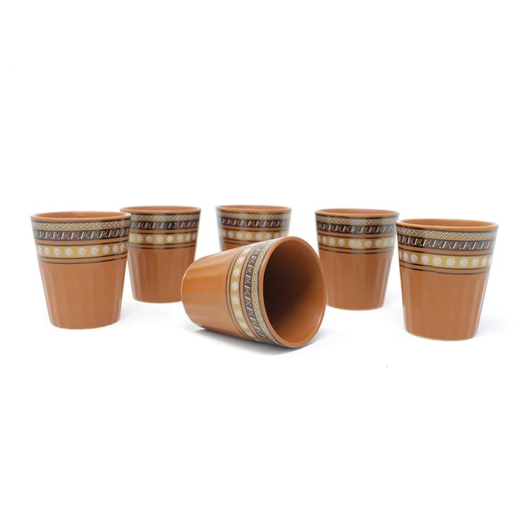 Earth Store Sienna Tea Glasses (Set of 6)