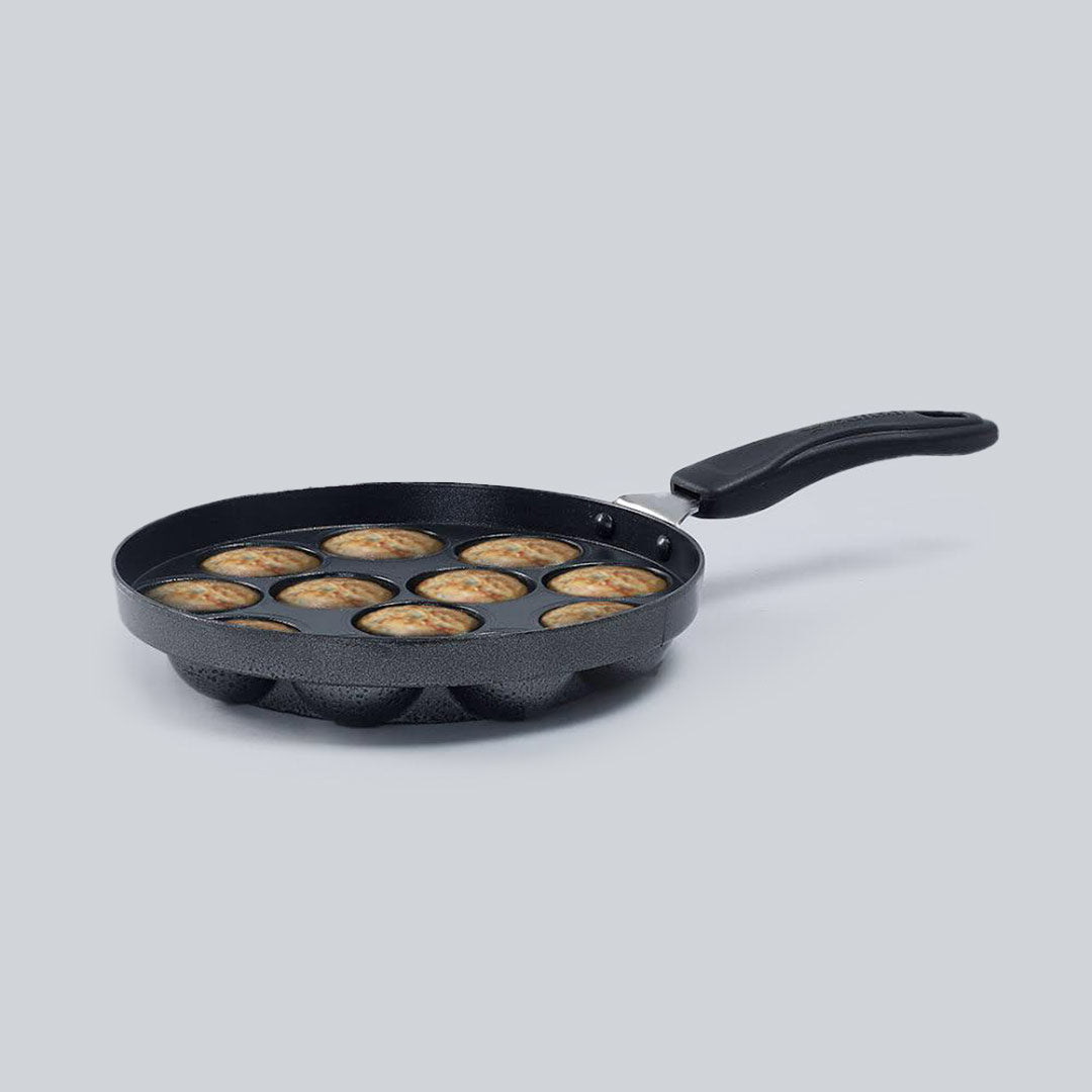 Aluminium Non-stick Appa Kara  20cm, 600ml, Black