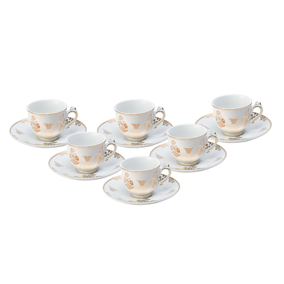 Hitkari Jannat 12 PC. Coffee Cup and Saucer