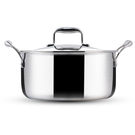 Power Triply Casserole with SS Lid 20 cm, 3L, 304 Stainless Steel lid