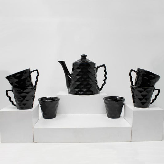 Earth Store Black Diamond Morning Tea Set 7pcs