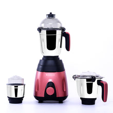 Load image into Gallery viewer, Vietri Mixer Grinder 750W with 3 Thick Steel Jars, Stainless Steel Sharp Blades, Secure Lid, 3 Speed Settings, 5 years Warranty on Motor, Black &amp; Red