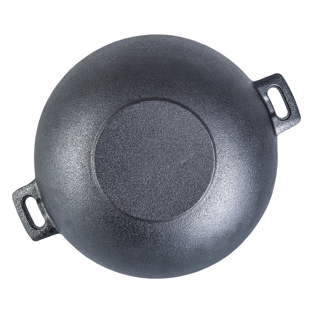 Forza Cast-iron Kadhai, 24cm and Forza Cast-iron Casserole With Lid, 25cm