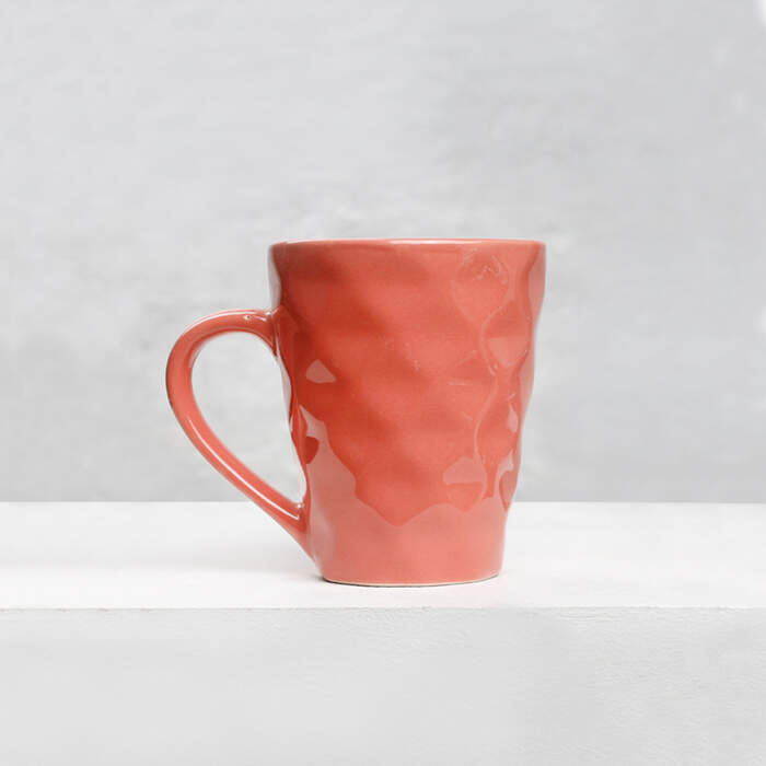 Earth Store Peach Diamond Mug - Single