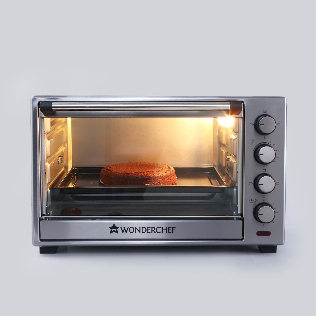 Oven Toaster Griller (OTG) - 60 Litres, Stainless Steel – with Rotisserie, Auto-shut off, heat-resistant tempered glass, 6-stage heat selection