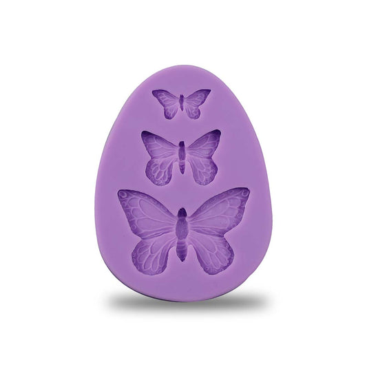 Ambrosia Butterfly Shaped Silicone Fondant Impression Mould, Cake Decorating Tool, Dishwasher-Microwave-Oven-Freezer Safe