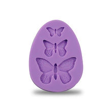 Load image into Gallery viewer, Ambrosia Butterfly Shaped Silicone Fondant Impression Mould, Cake Decorating Tool, Dishwasher-Microwave-Oven-Freezer Safe