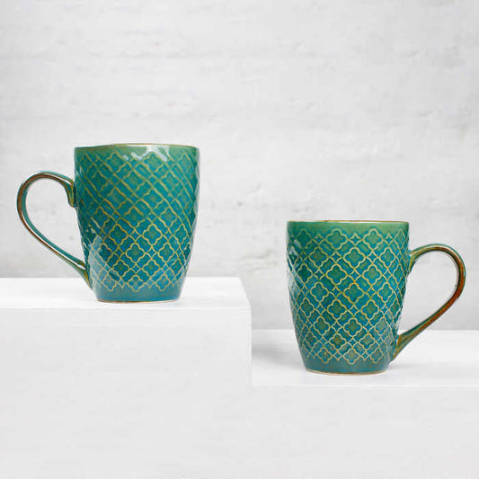 Earth Store Green Mug  (Set of 2)