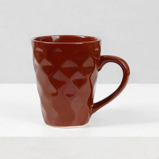 Earth Store Brown Diamond Plain Mug - Single