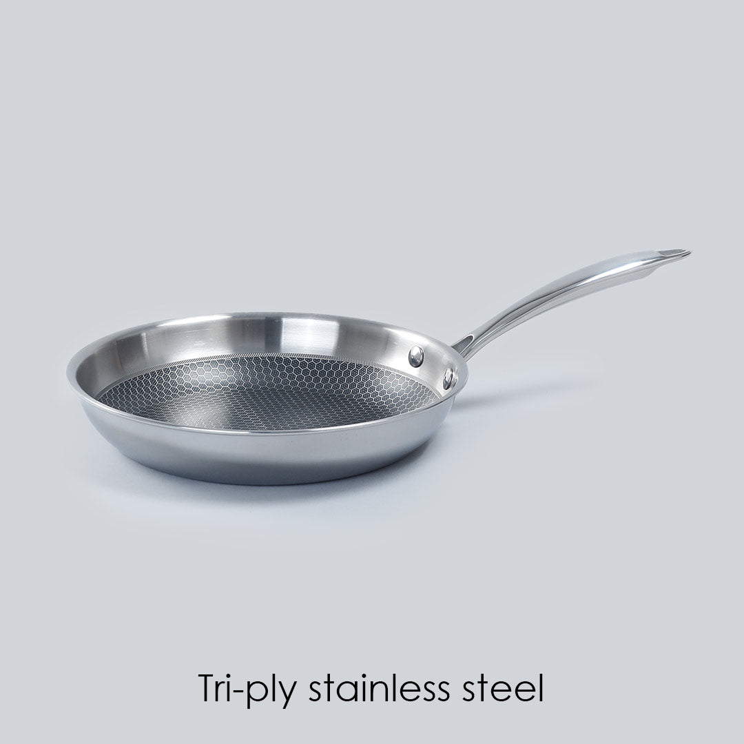 Stanton Stainless Steel Non-stick Frying Pan, 24cm,1.2L, 2.5mm