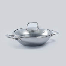 Load image into Gallery viewer, Stanton Stainless Steel Non-stick Kadhai With Lid- 28cm, 3.4L, 2.5mm