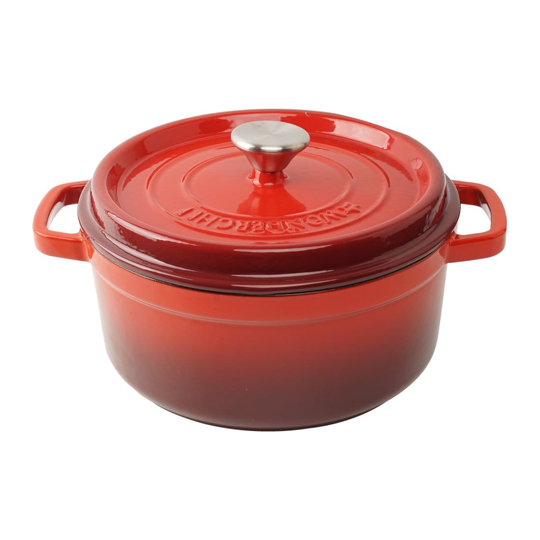 wonderchef-ferro-cast-iron-casserole-with-lid-26cm-red