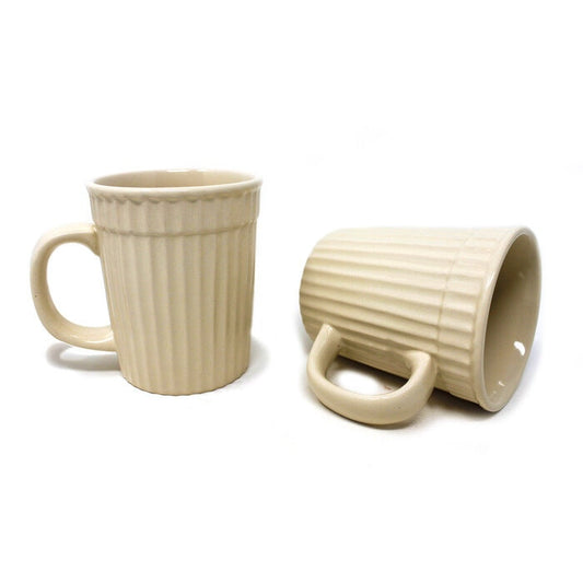 Earth Store Cream Frontier Coffee Mug  (Set of 2)