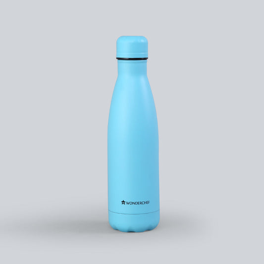 Tranquil blue, 500 ml, Double Wall Stainless Steel, Vacuum Insulated, Hot And Cold Flask