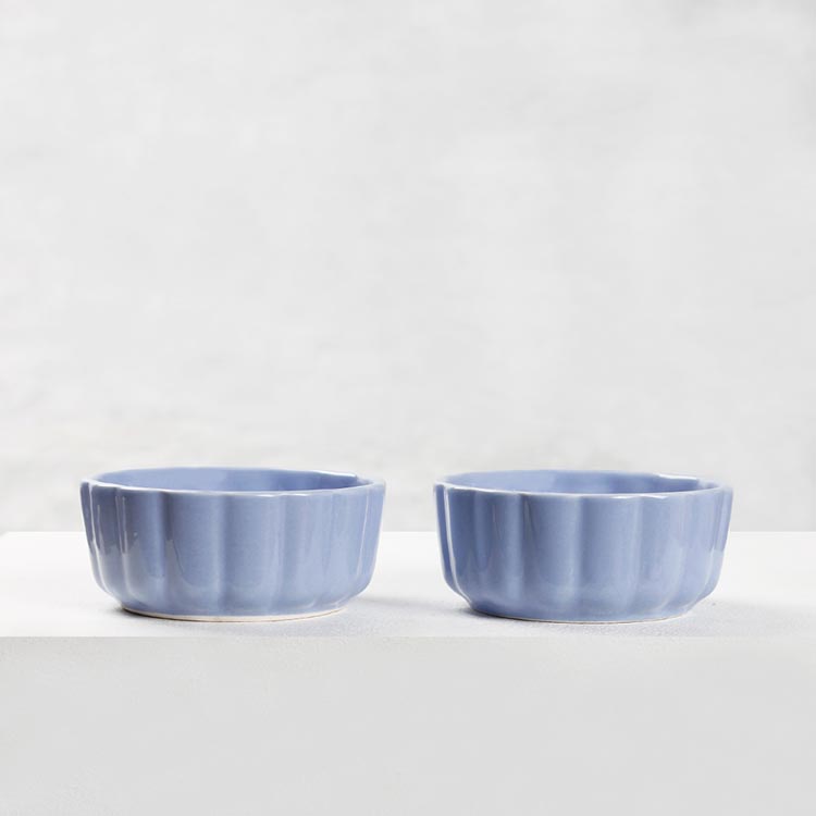 Earth Store Blue Frontier Dip Bowls  (Set of 2)