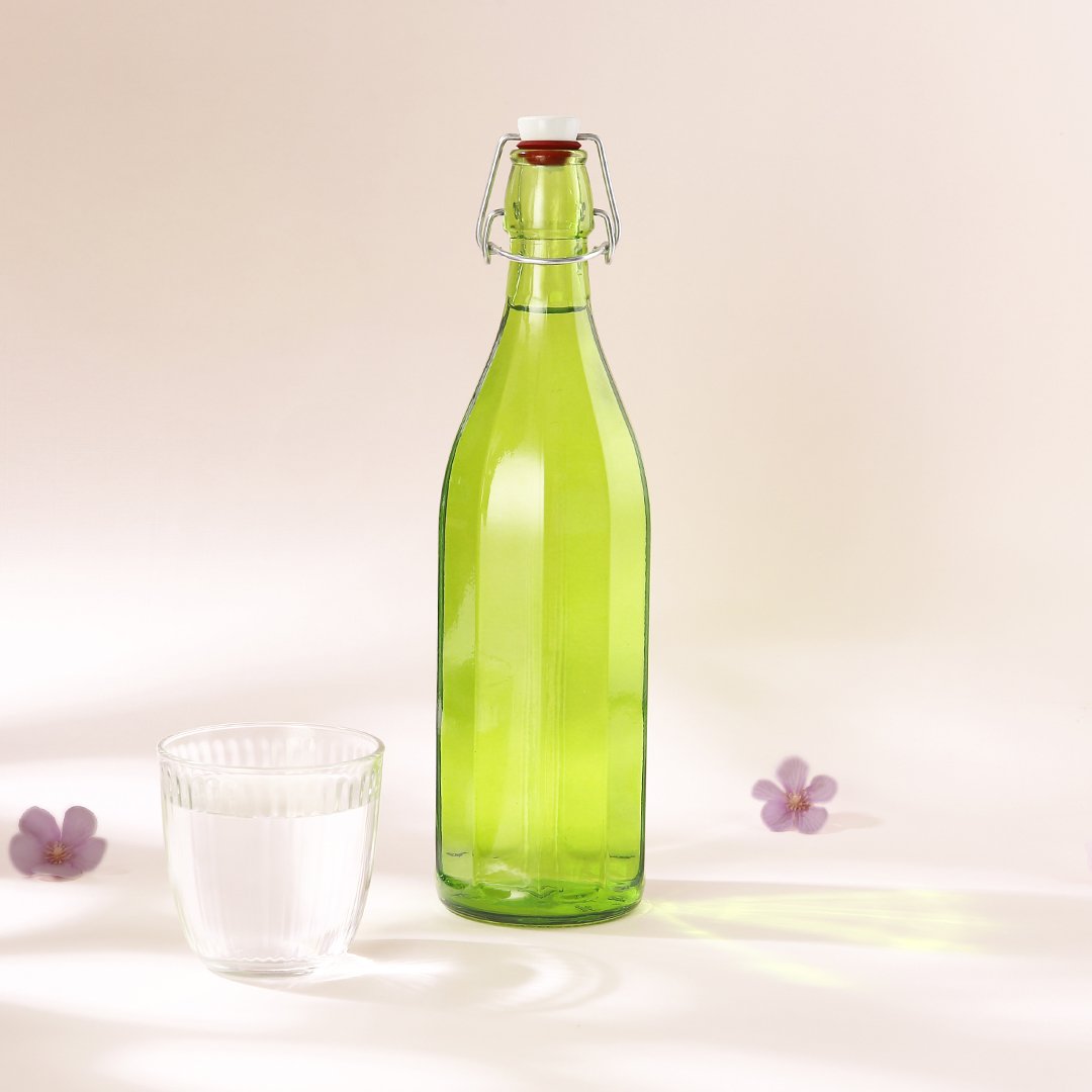 Bormioli Water Bottle - Green - 1 L