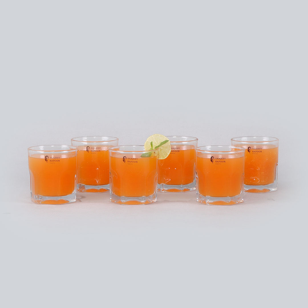 Melbourne Juice Tumbler Glass 165ml - Set Of 6 Pcs By Wonderchef