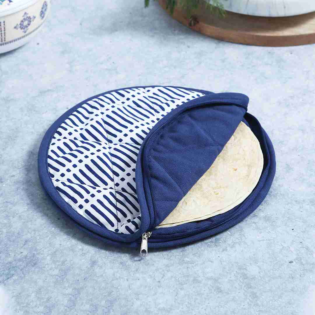 Como Roti cover with zip - Blue