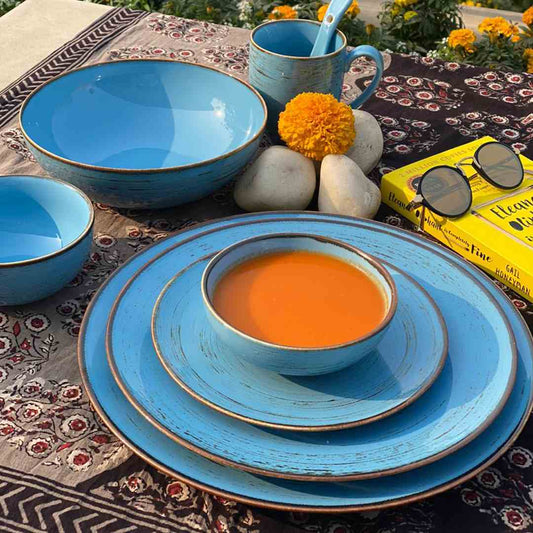 Hitkari Blue Sky  27 PC  Dinner Set