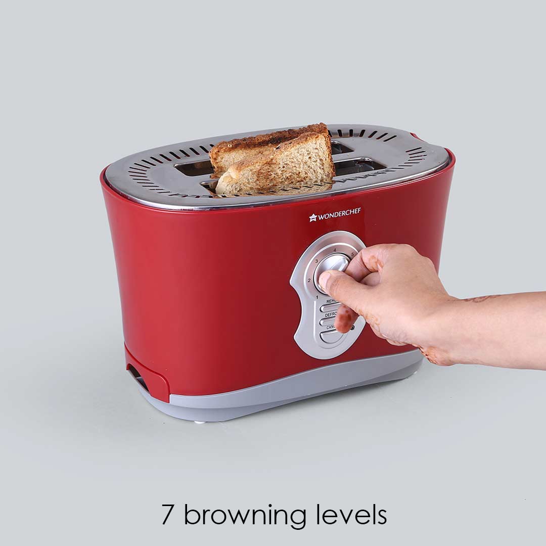 Wonderchef Crimson Edge Slice Toaster Plus, 800W with 2 years warranty