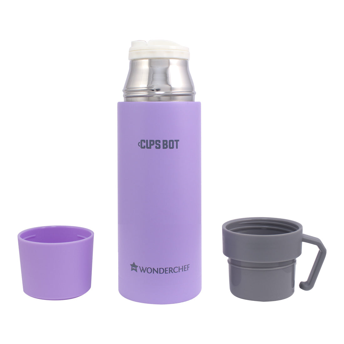 Wonderchef Cups-Bot Double Wall Bottle Purple - Wonderchef