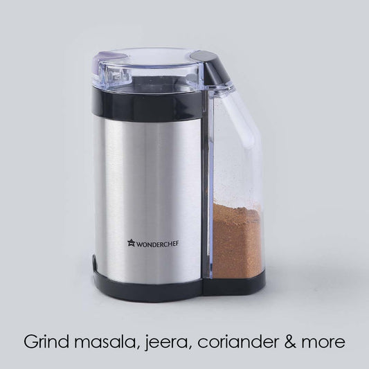 Easy Spice Masala Grinder with Auto-Dispenser, Detachable Jar, Sharp Blade, 2 Years Warranty