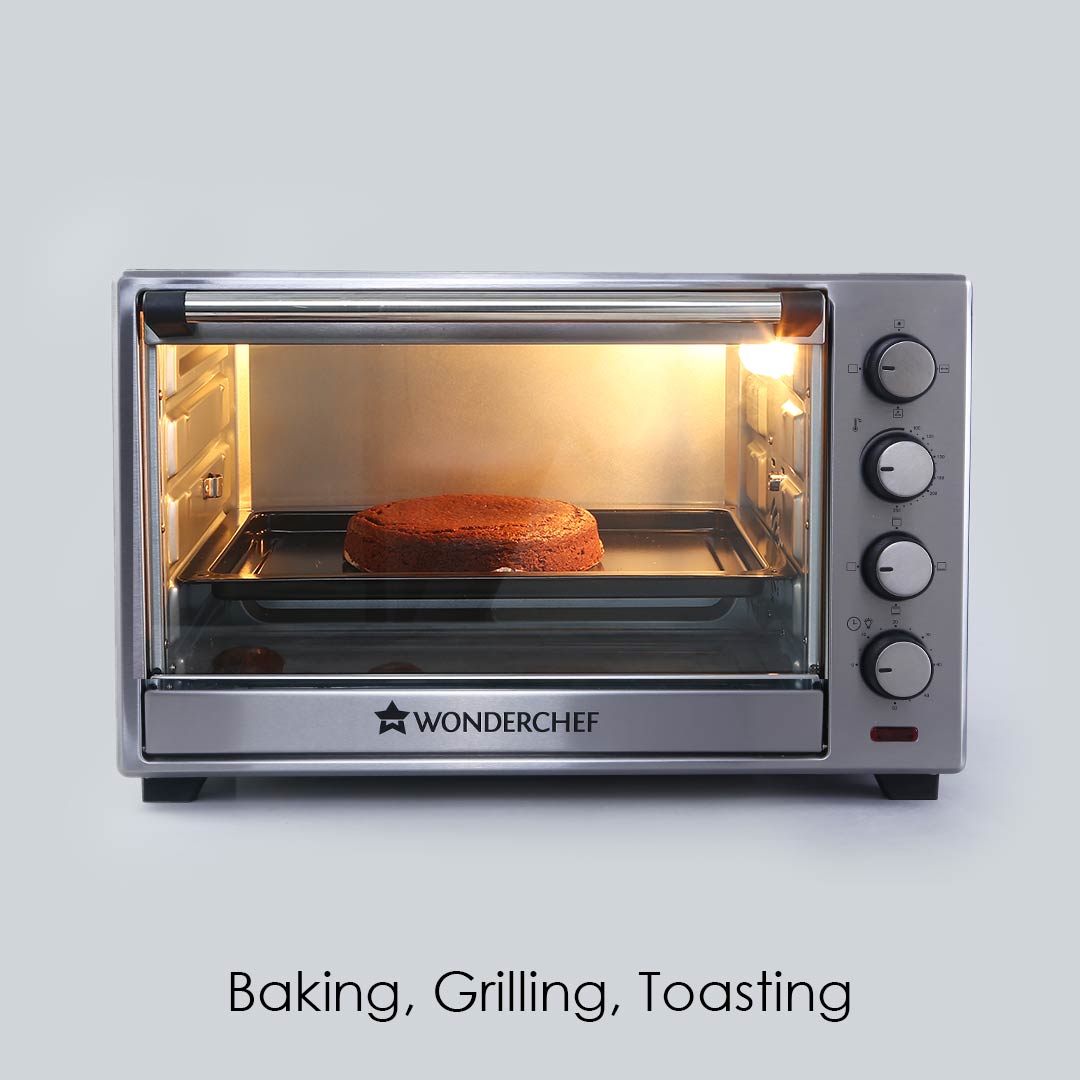 Oven Toaster Griller (OTG) - 48 Litres, Stainless Steel – with Rotisserie, Auto-shut off, Heat-Resistant Tempered Glass, 6-Stage Heat Selection