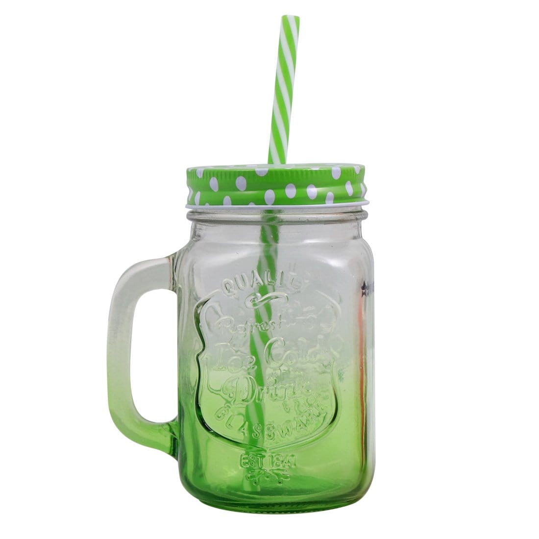 Wonderchef Mason Jar Set 450Ml (Red And Green) - Wonderchef