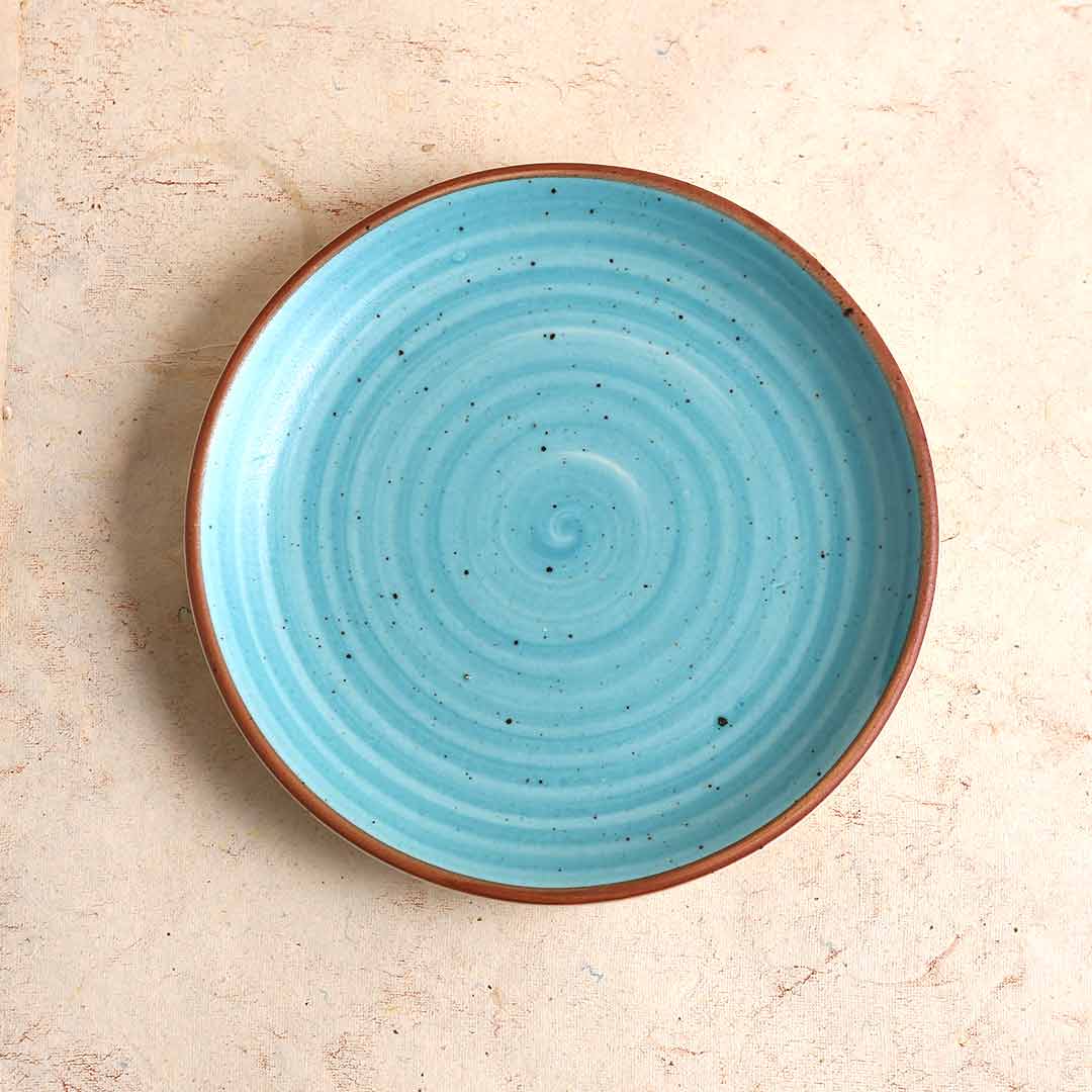 Teramo Stoneware 7" Quarter Plate - Blue (Set of 2)