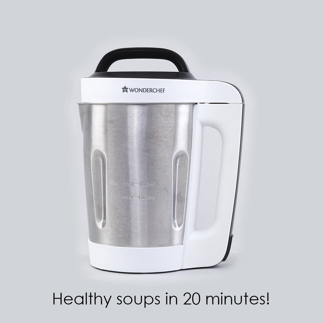 Automatic Soup Maker, 1.6L, 800W, White and Steel