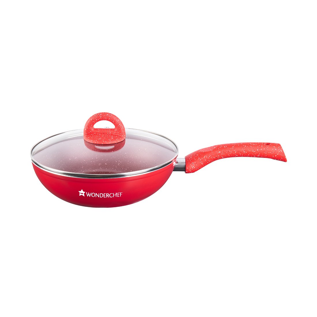 Nutri-Blend Complete Kitchen Machine (Red) and Granite Aluminium Nonstick Cookware Set (Red)