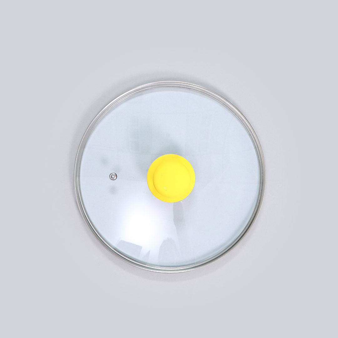 Yellow Lid 24cm with elegant soft-touch knob